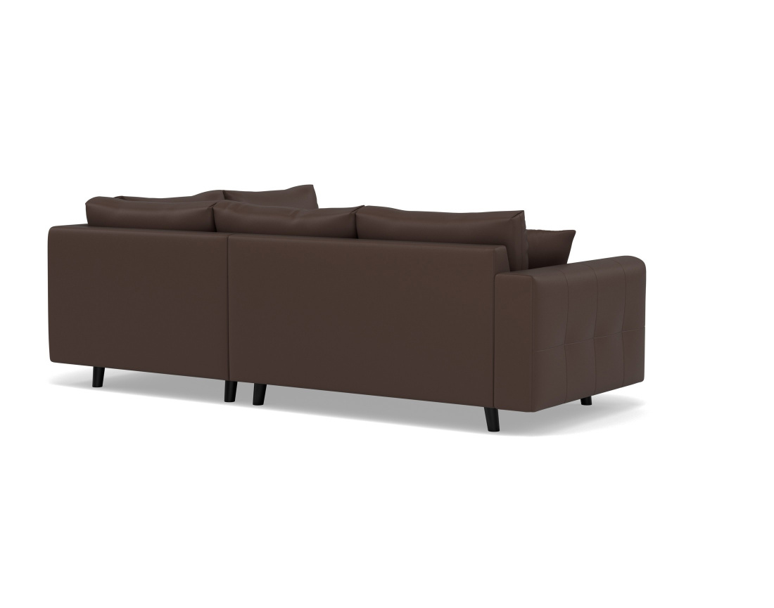 Canapé d'angle droit 4 places en simili Rune