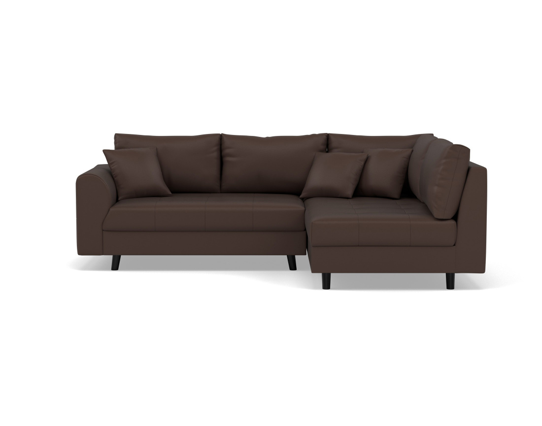 Canapé d'angle droit 4 places en simili Rune