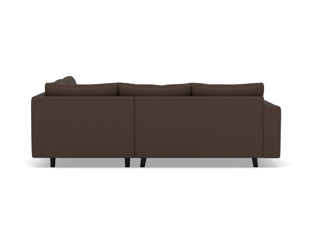 Canapé d'angle droit 4 places en simili Rune