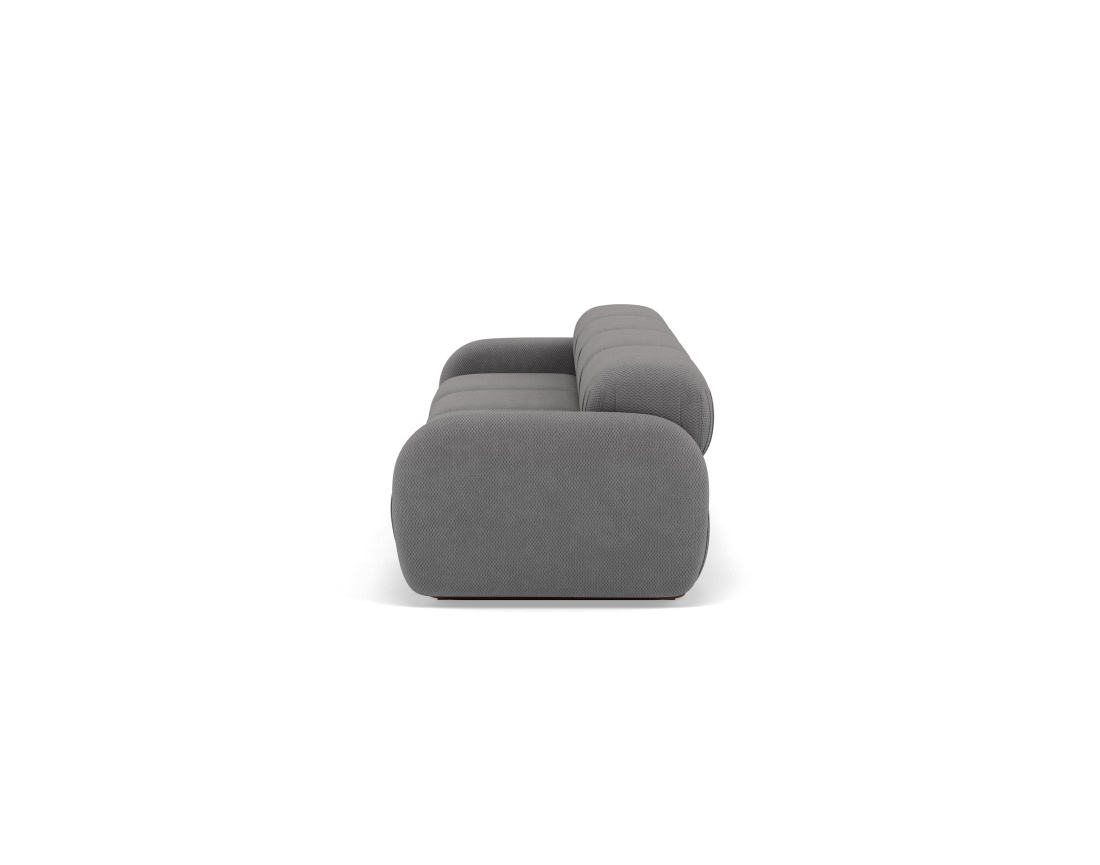 Canapé droit modulable 4 places en velours texturé Penelope Canapé droit modulable 4 places en velours texturé Penelope