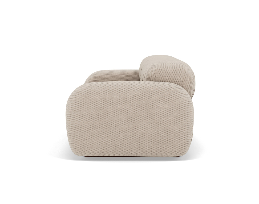 Canapé droit modulable 2 places en velours texturé Penelope Canapé droit modulable 2 places en velours texturé Penelope