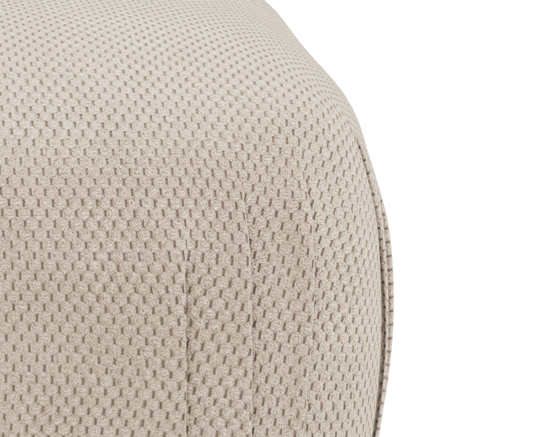 Pouf en velours texturé Penelope
