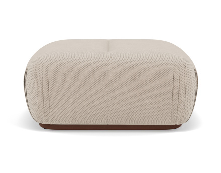 Pouf en velours texturé Penelope