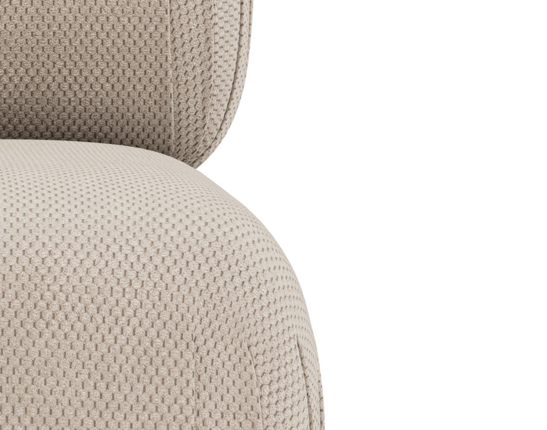 Module d'assise sans accoudoirs en velours texturé Penelope Module d'assise sans accoudoirs en velours texturé Penelope