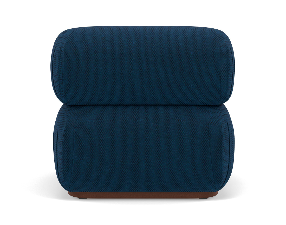 Module d'assise sans accoudoirs en velours texturé Penelope