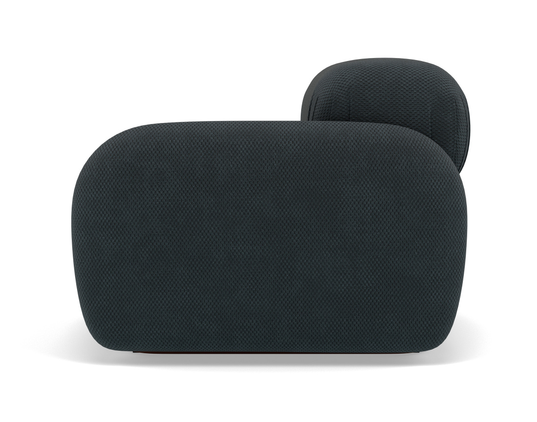 Module d'assise droit en velours texturé Penelope Module d'assise droit en velours texturé Penelope