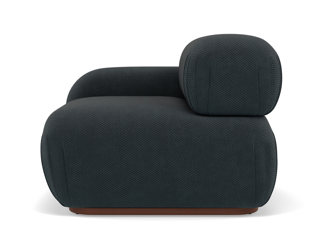 Module d'assise gauche en velours texturé Penelope Module d'assise gauche en velours texturé Penelope