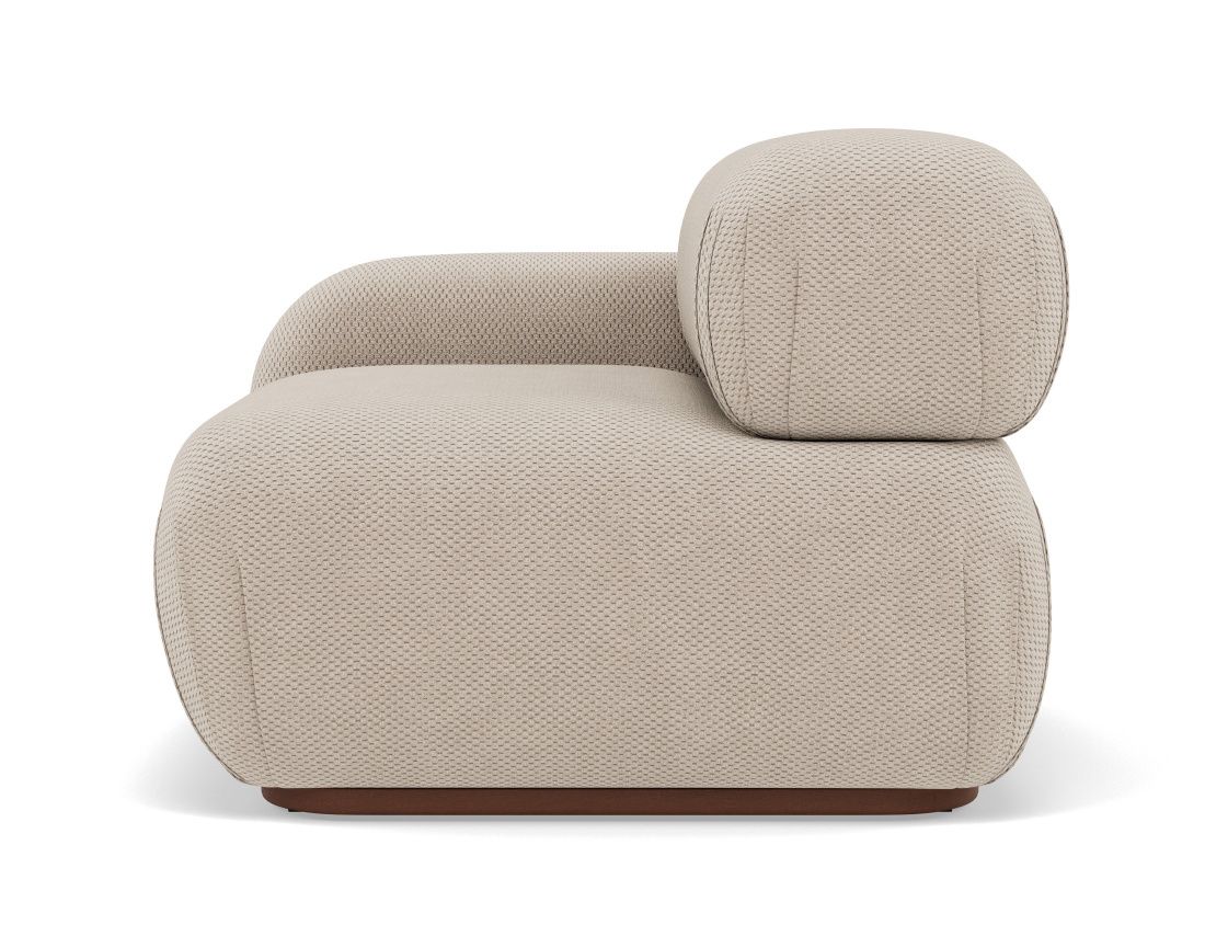 Module d'assise gauche en velours texturé Penelope Module d'assise gauche en velours texturé Penelope