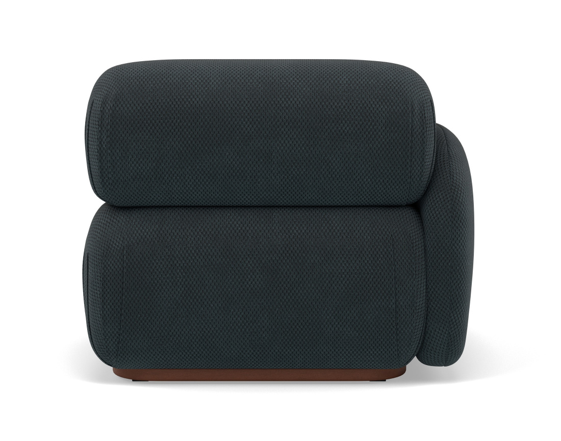 Module d'assise gauche en velours texturé Penelope Module d'assise gauche en velours texturé Penelope