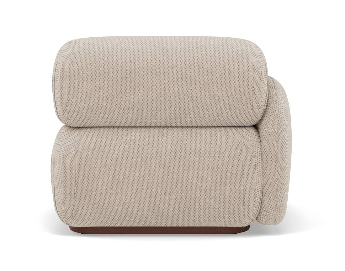 Module d'assise gauche en velours texturé Penelope Module d'assise gauche en velours texturé Penelope