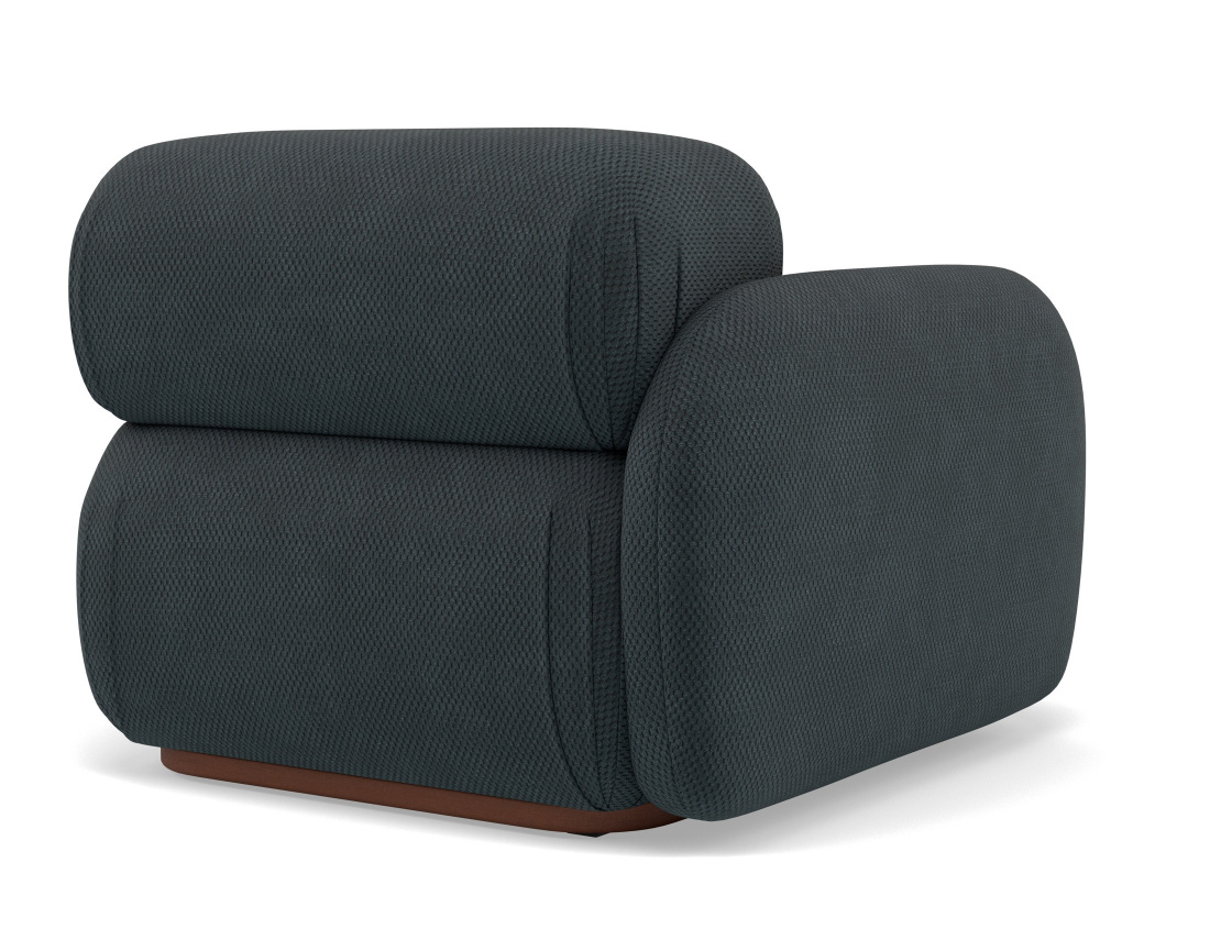 Module d'assise gauche en velours texturé Penelope Module d'assise gauche en velours texturé Penelope