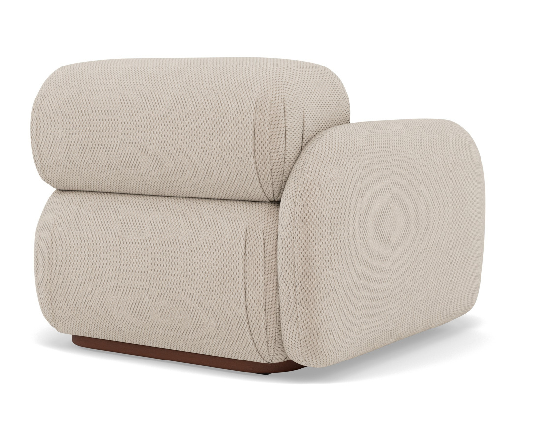 Module d'assise gauche en velours texturé Penelope Module d'assise gauche en velours texturé Penelope