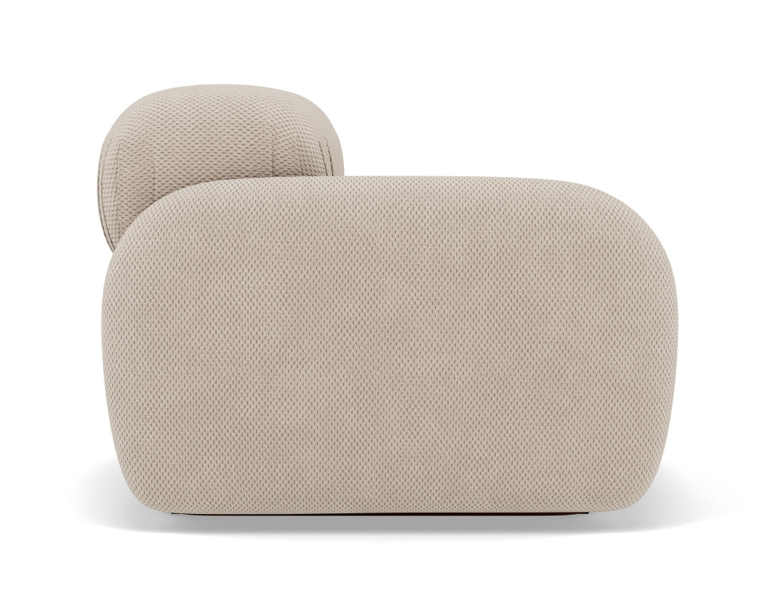 Module d'assise gauche en velours texturé Penelope Module d'assise gauche en velours texturé Penelope