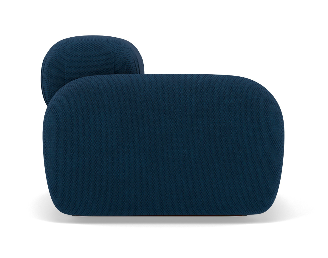 Module d'assise gauche en velours texturé Penelope