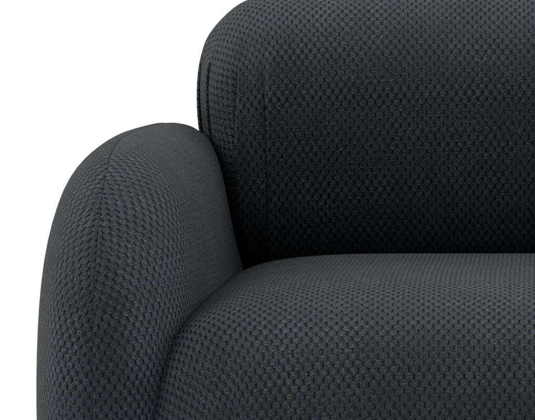 Module d'assise gauche en velours texturé Penelope Module d'assise gauche en velours texturé Penelope