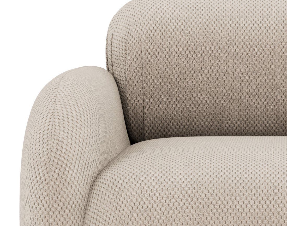 Module d'assise gauche en velours texturé Penelope Module d'assise gauche en velours texturé Penelope