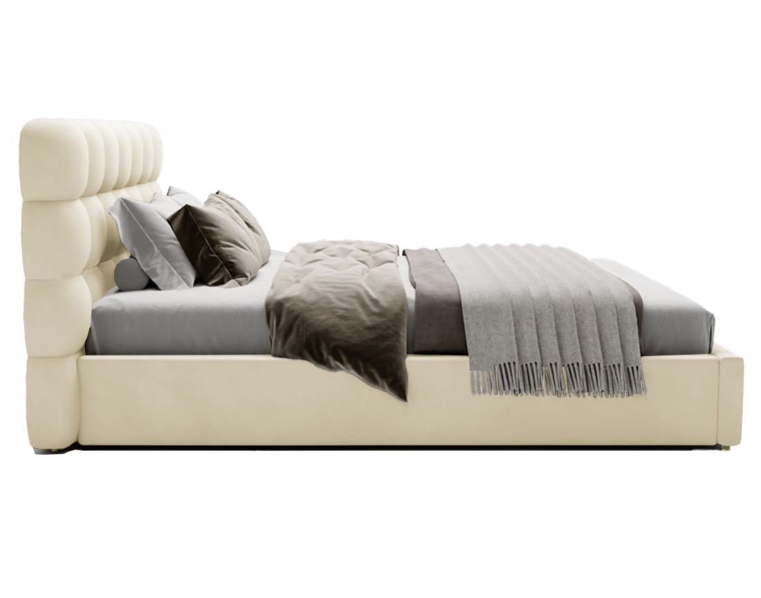 Lit coffre 160x200 cm sommier inclus en velours Lotus