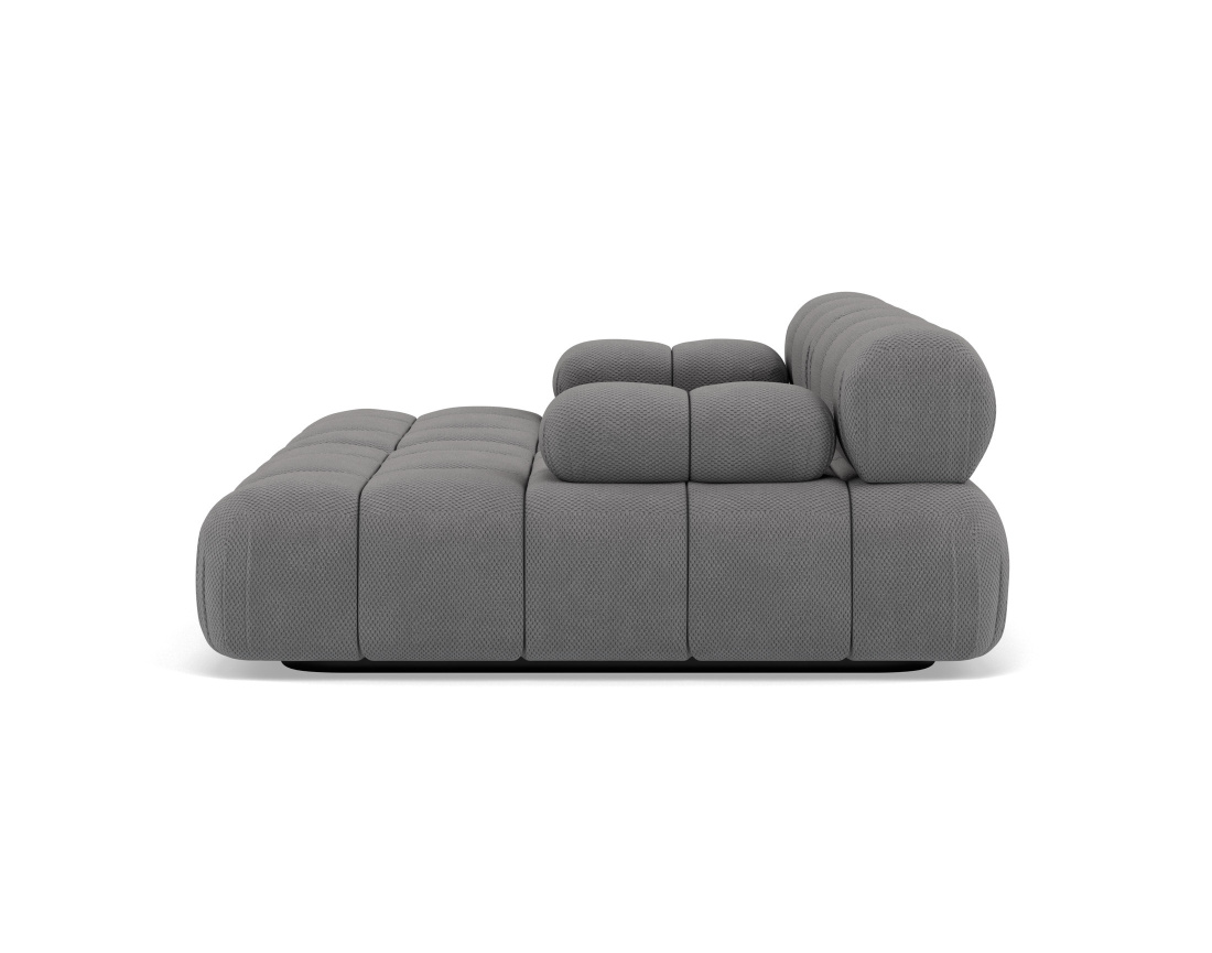 Canapé droit 4 places avec double méridienne assise profonde en velours texturé Ruby Canapé droit 4 places avec double méridienne assise profonde en velours texturé Ruby