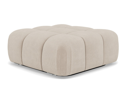 Pouf en velours texturé Ruby