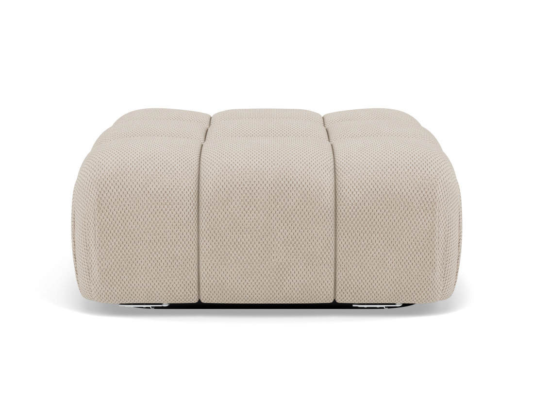 Pouf en velours texturé Ruby