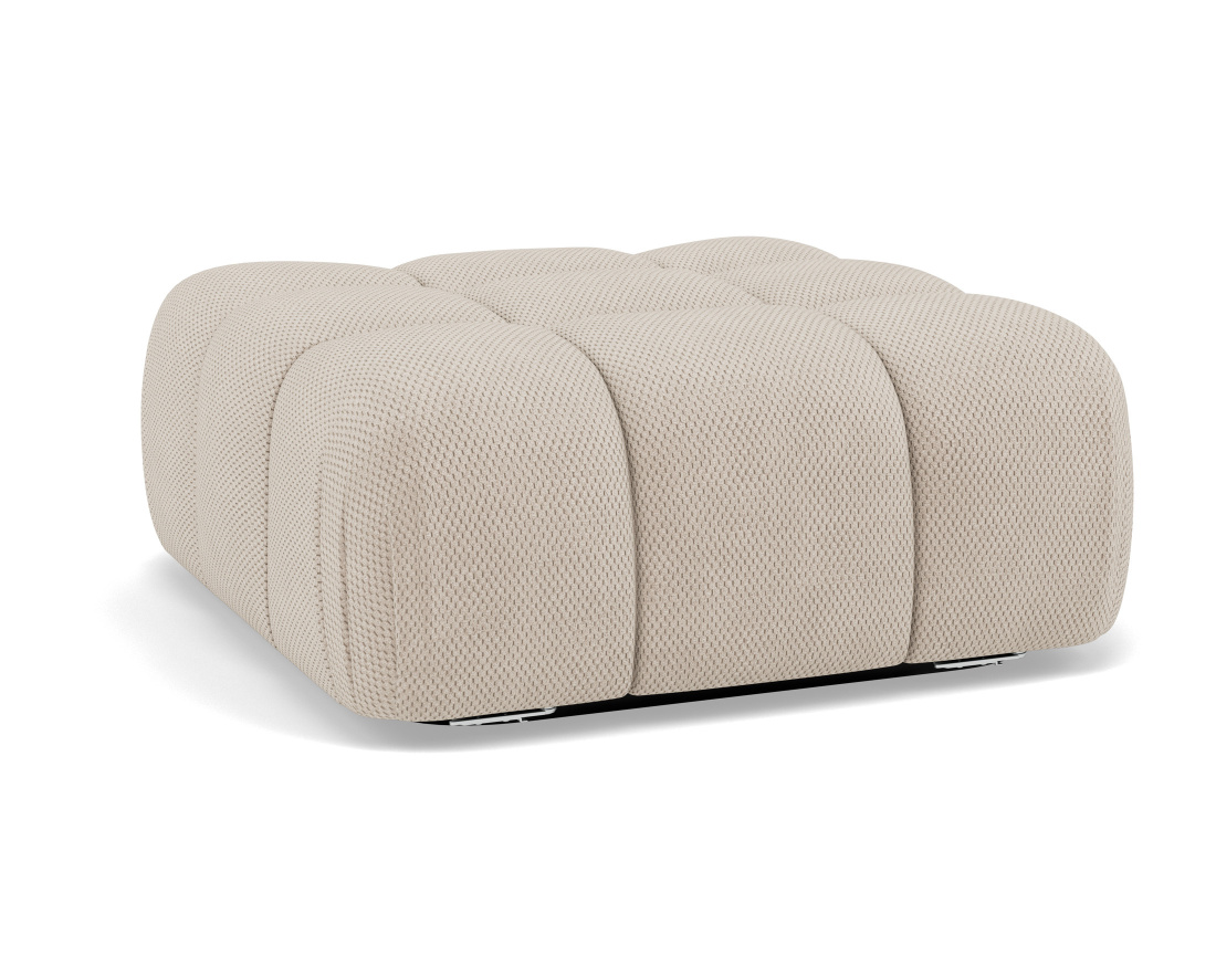 Pouf en velours texturé Ruby
