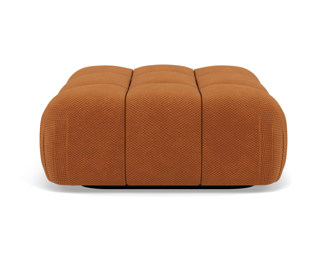 Pouf en velours texturé Ruby