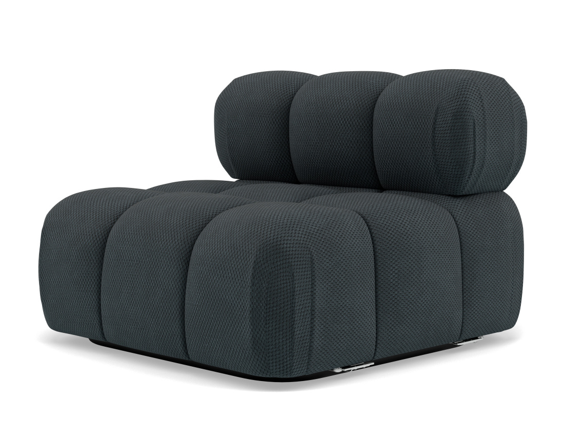 Module d'assise sans accoudoirs en velours texturé Ruby Module d'assise sans accoudoirs en velours texturé Ruby