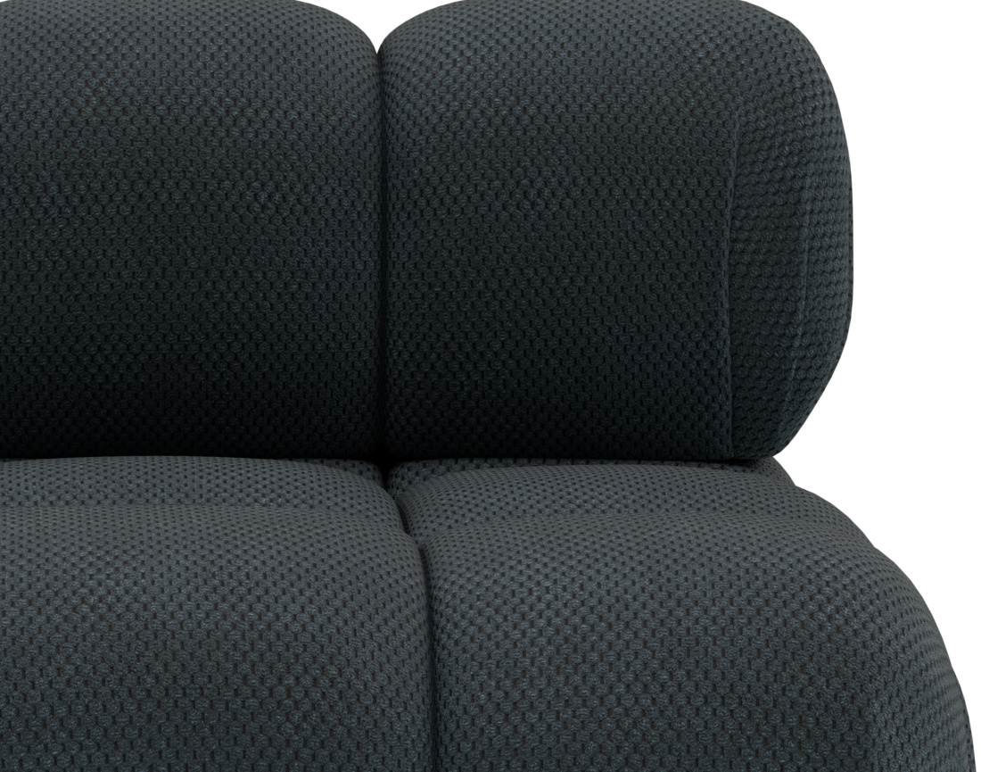 Module d'assise sans accoudoirs en velours texturé Ruby Module d'assise sans accoudoirs en velours texturé Ruby