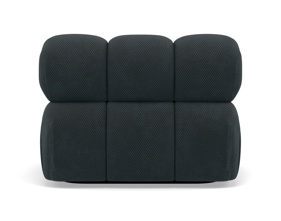 Module d'assise sans accoudoirs en velours texturé Ruby Module d'assise sans accoudoirs en velours texturé Ruby