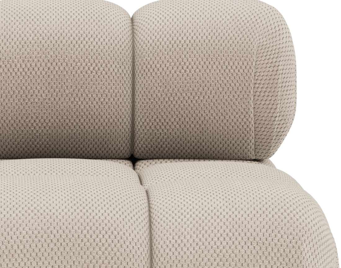 Module d'assise sans accoudoirs en velours texturé Ruby Module d'assise sans accoudoirs en velours texturé Ruby