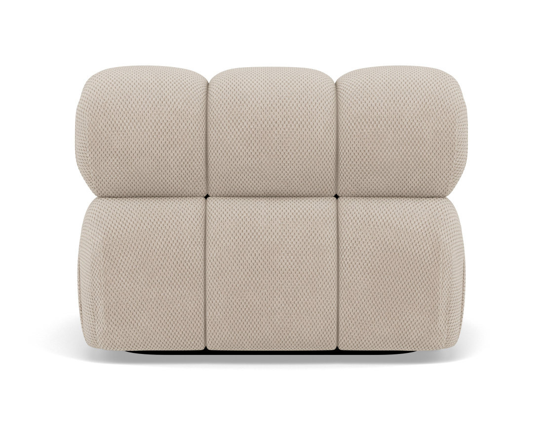 Module d'assise sans accoudoirs en velours texturé Ruby Module d'assise sans accoudoirs en velours texturé Ruby