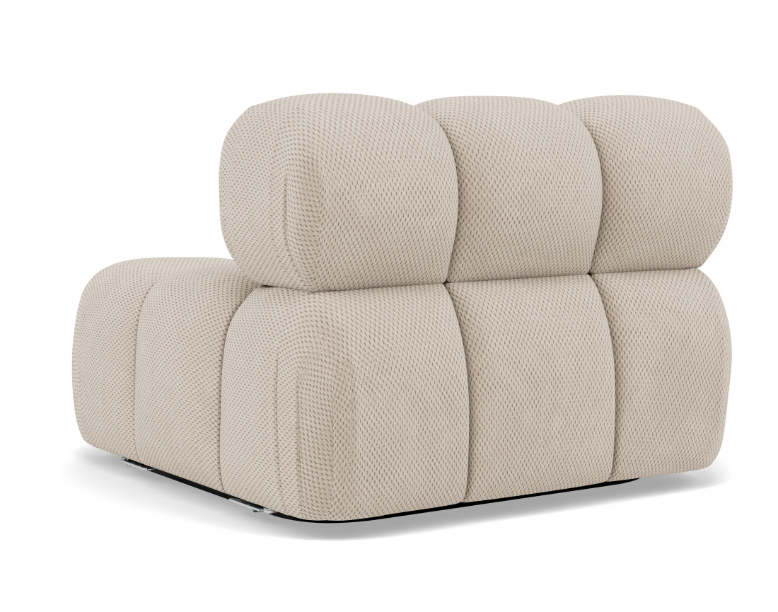 Module d'assise sans accoudoirs en velours texturé Ruby Module d'assise sans accoudoirs en velours texturé Ruby