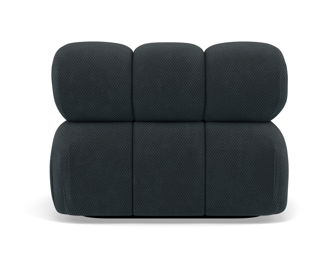 Module d'assise droit en velours texturé Ruby Module d'assise droit en velours texturé Ruby