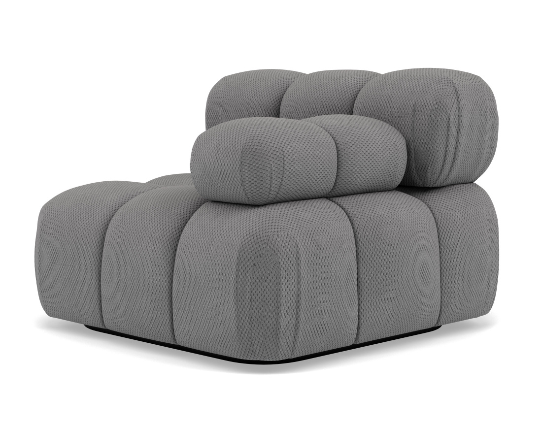 Module d'assise droit en velours texturé Ruby Module d'assise droit en velours texturé Ruby