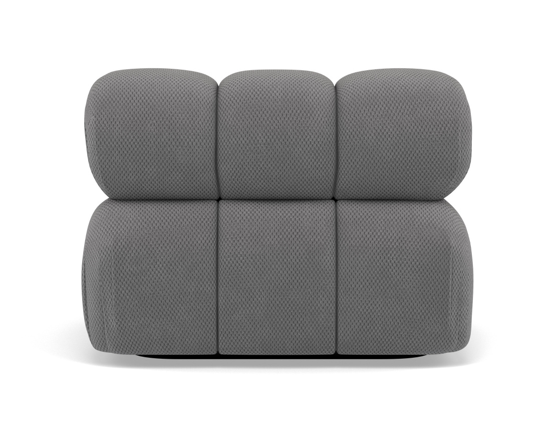 Module d'assise droit en velours texturé Ruby Module d'assise droit en velours texturé Ruby