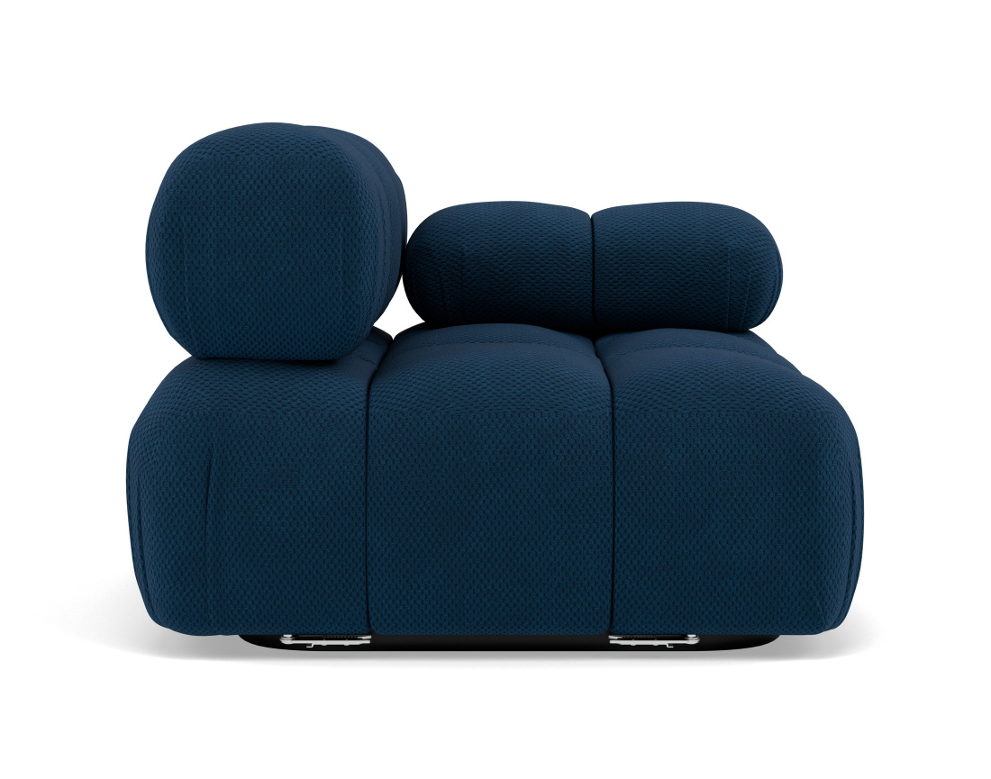 Module d'assise droit en velours texturé Ruby