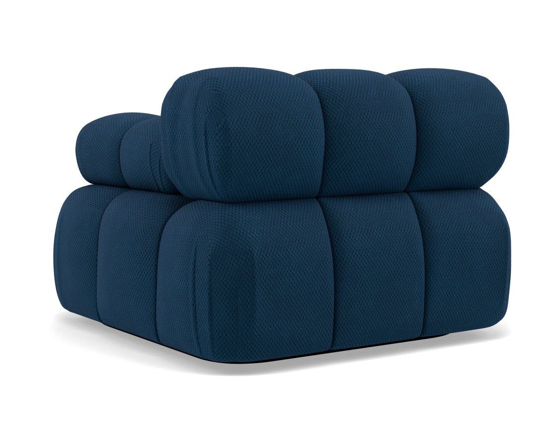 Module d'assise droit en velours texturé Ruby