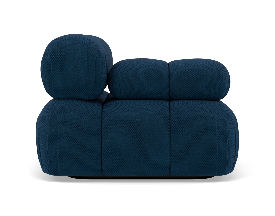 Module d'assise gauche en velours texturé Ruby