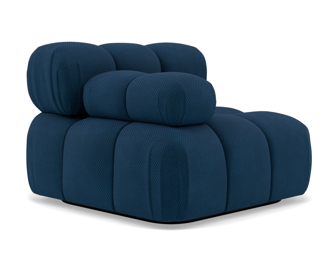 Module d'assise gauche en velours texturé Ruby