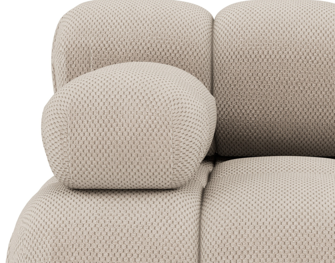 Module d'assise gauche en velours texturé Ruby Module d'assise gauche en velours texturé Ruby