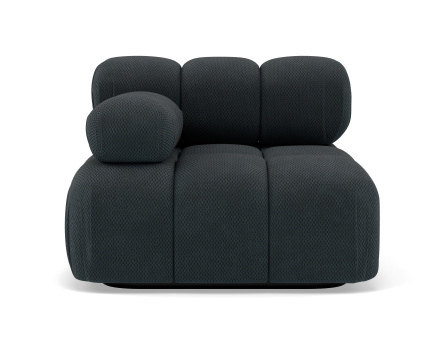 Module d'assise gauche en velours texturé Ruby