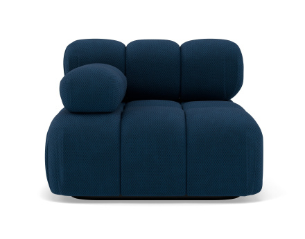 Module d'assise gauche en velours texturé Ruby