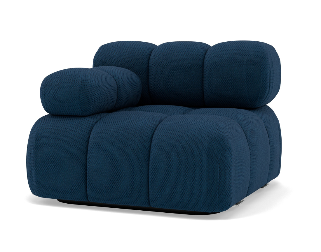 Module d'assise gauche en velours texturé Ruby