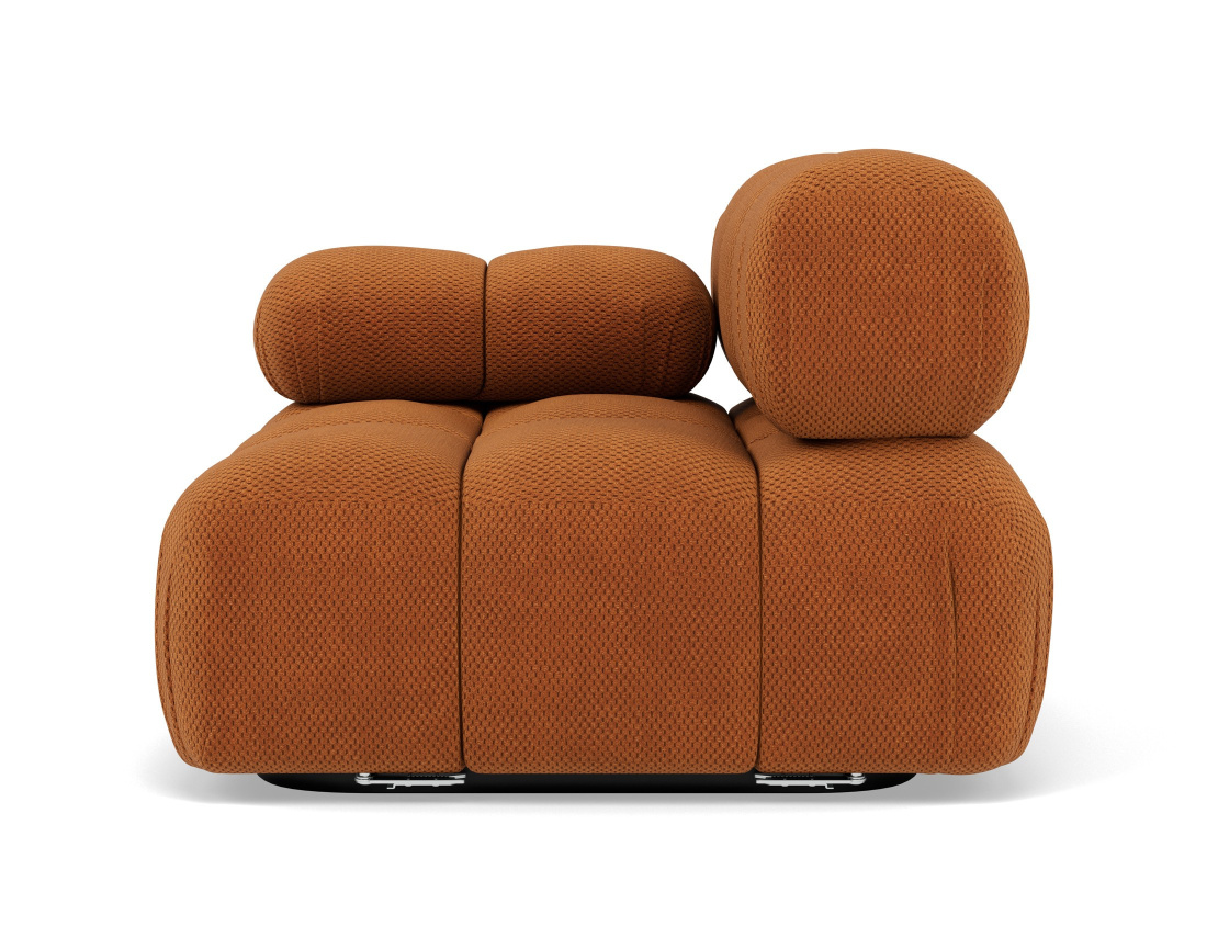 Module d'assise gauche en velours texturé Ruby