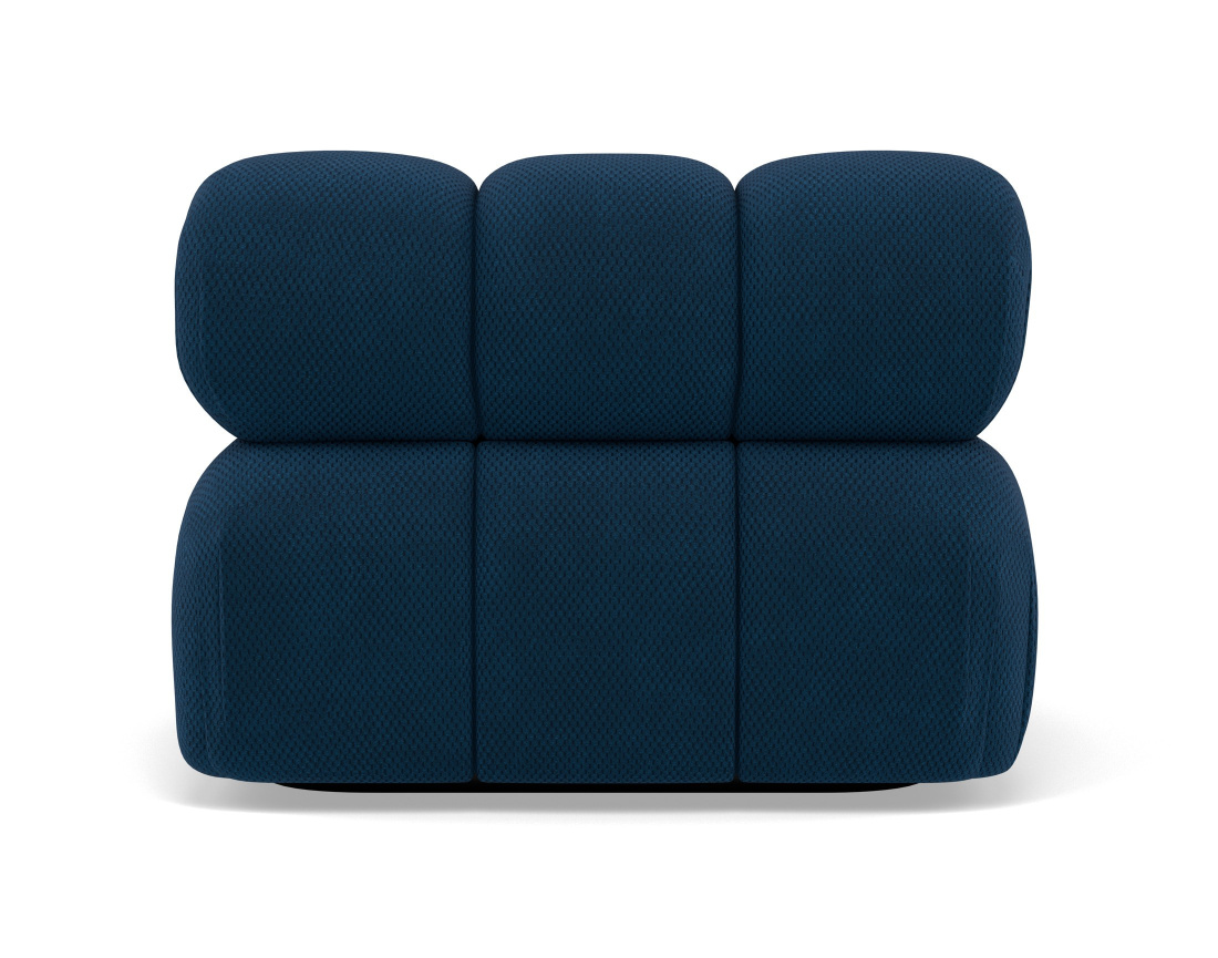 Module d'assise gauche en velours texturé Ruby