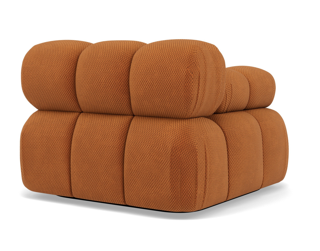 Module d'assise gauche en velours texturé Ruby