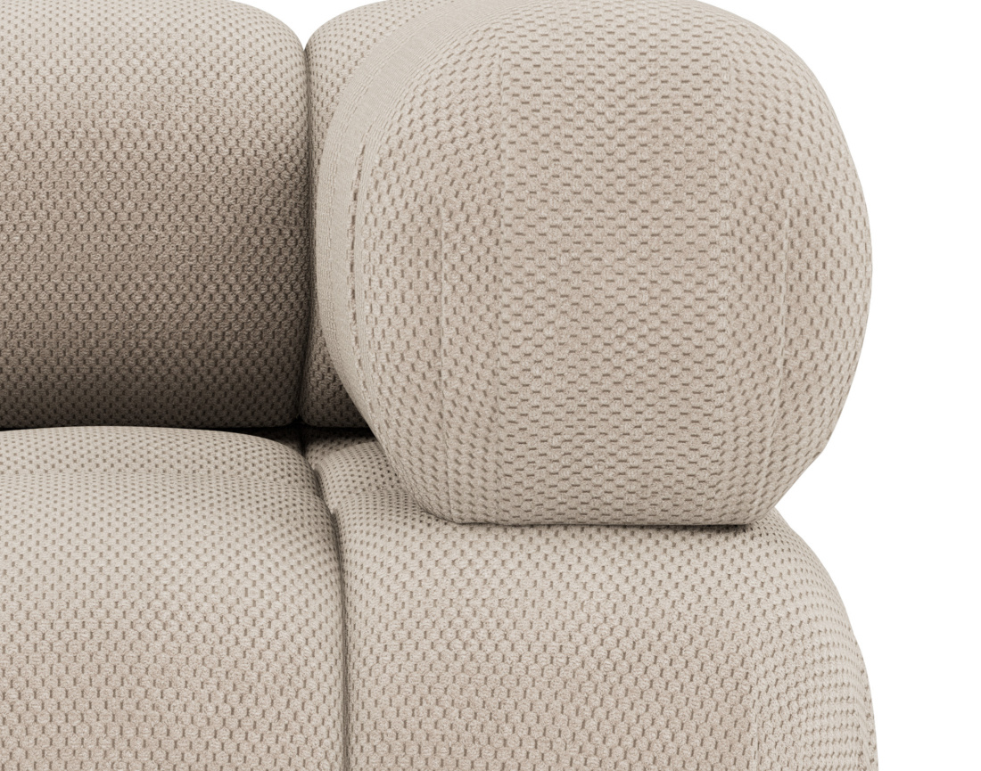 Module d'assise d'angle droit en velours texturé Ruby Module d'assise d'angle droit en velours texturé Ruby