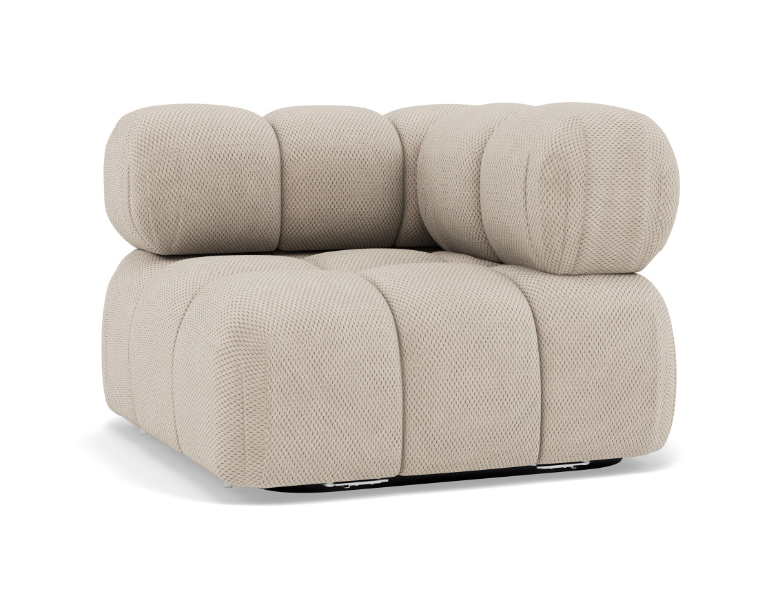 Module d'assise d'angle droit en velours texturé Ruby Module d'assise d'angle droit en velours texturé Ruby