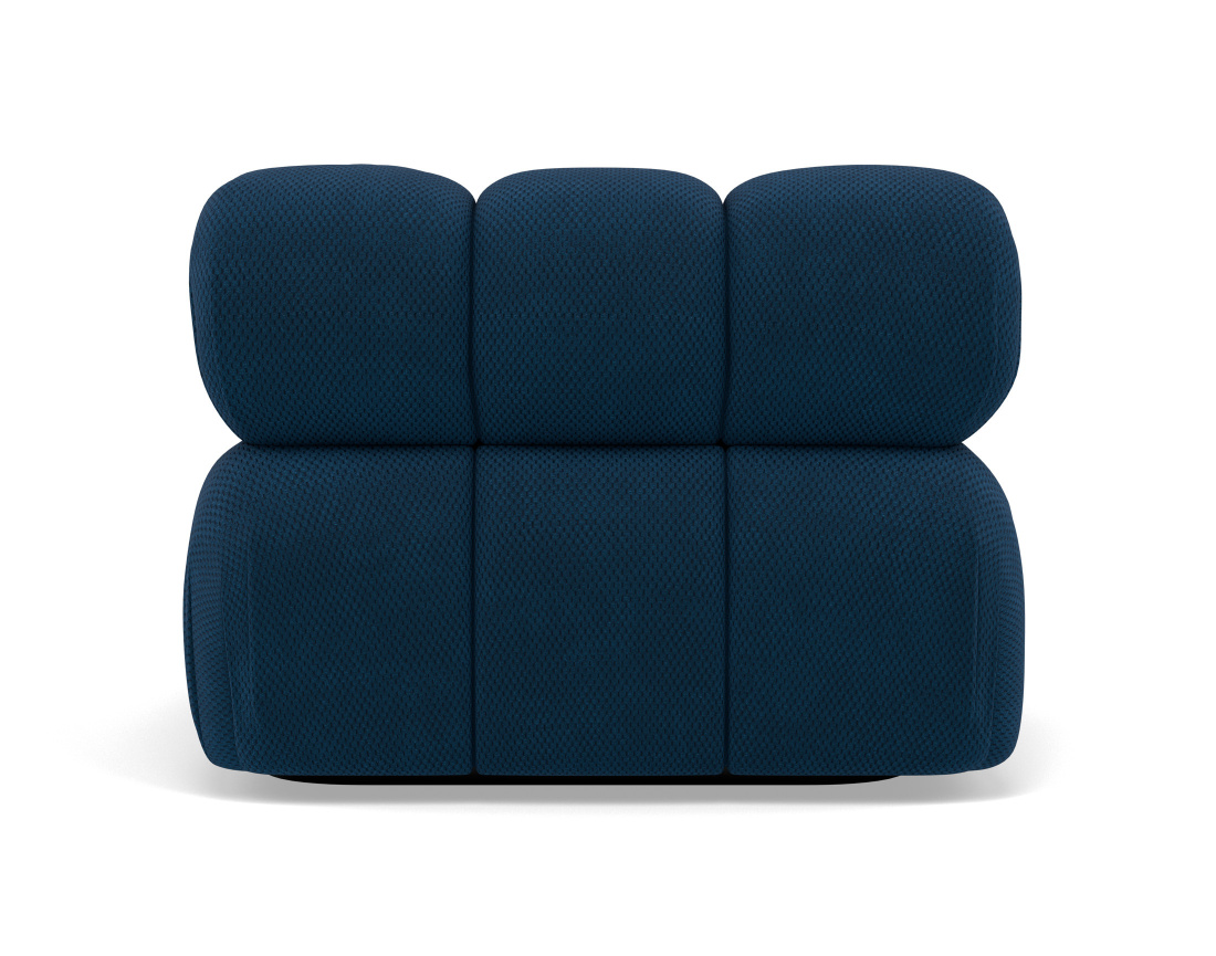 Module d'assise d'angle droit en velours texturé Ruby