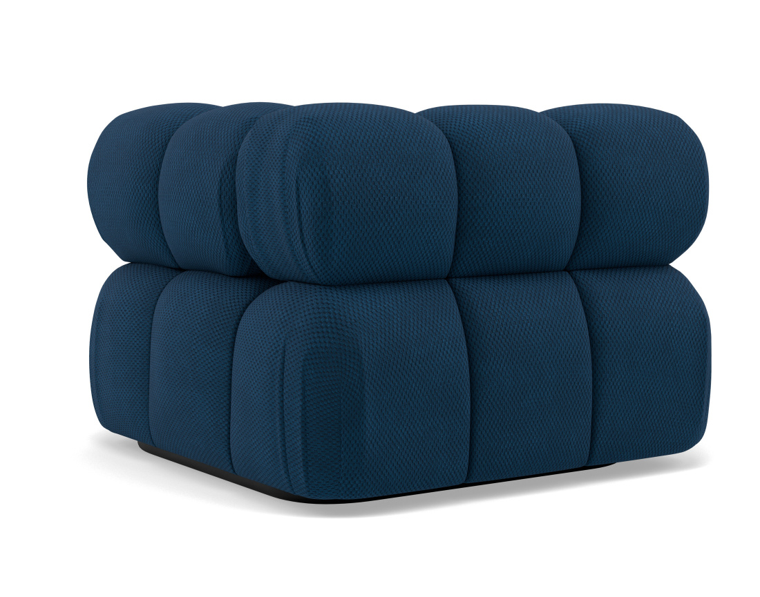 Module d'assise d'angle droit en velours texturé Ruby